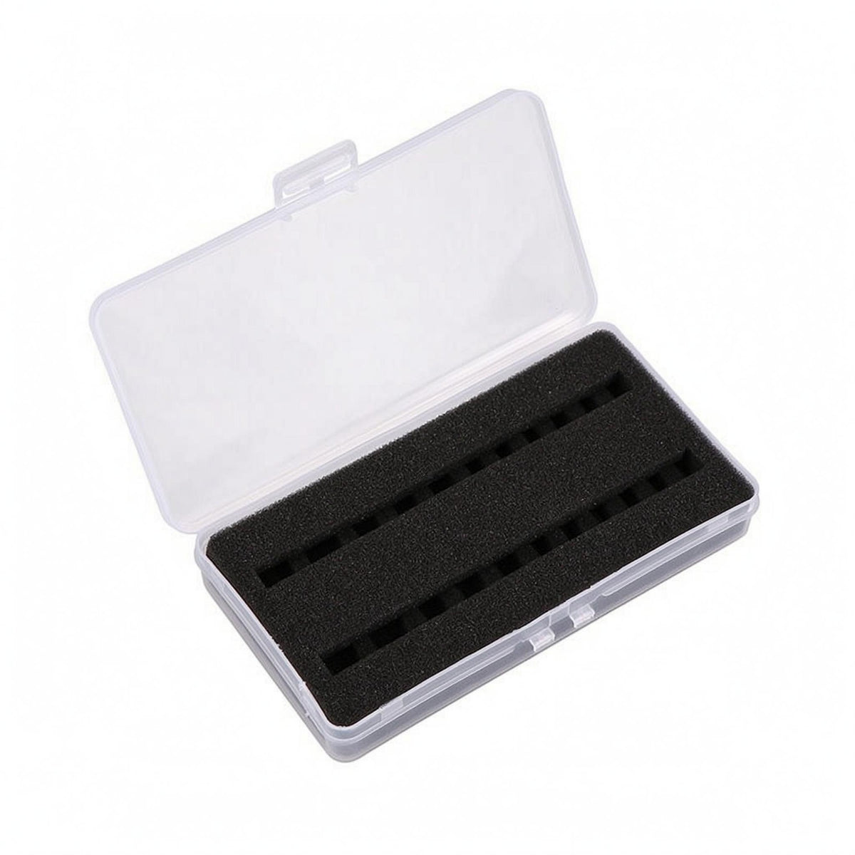 Figure Storage Box Hinged Lid Collectible Display Case Shielded for Parts Organization