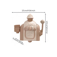 Soft Serve Ice Cream Bubble Maker Rounded Wall-Mounted Bubble Maker for Bathroom