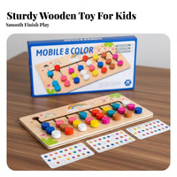Early Learning Color Recognition Training Game Educational Inspired Sliding Reasoning Brainteaser Board Improves Hand-Eye Coordination