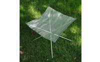 Stainless Steel Fire Rack with Mesh Grill Portable Campfire Grill with Storage Bag Compact Foldable Fire Fire Bowl Space-Saving for Backpackers