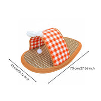 Slipper Pet Bed Breathable Slipper Kitten Mat Easy to Clean for Sleeping, Dogs