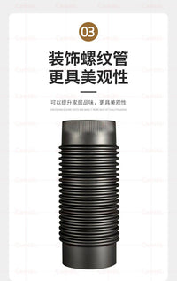 304 Stainless Steel 0.6mm Black Painted Chimney Pipe for Wood Burning Fireplace