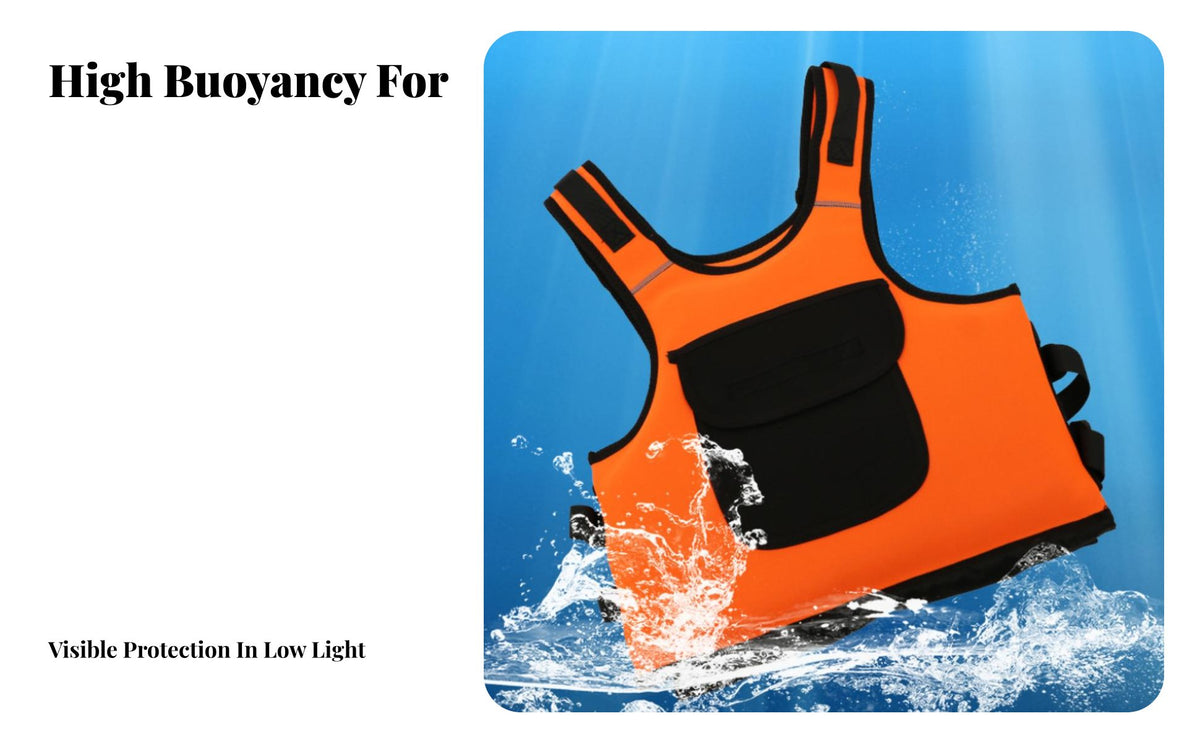 Kayaking Flotation Aid Multiple Pockets Kayaking Flotation Vest Lightweight Flotation Vest Ease of Movement Portable