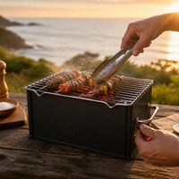 Portable Carbon Steel BBQ Grill for Outdoor Camping and Home Use