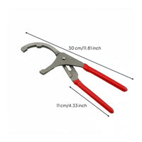 12 Inch Adjustable Oil Filter Pliers Long-Lasting Construction Adjustable Oil Filter Wrench Grip Handle for Car Repair, Garage, Workshop