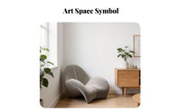 Stylish Curved Highspine Armchair Sculptural Form Lounge Chair Ergonomic Design Home Seating easy Assembly for Interior Designers, Homeowners, Readers, Living Room, Showroom, Bedroom, perusing corner