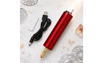 Electric Engraving Pen USB Powered Electric Engraver Engraving Pen Cylindrical Mini Rotary Tool Light Craft