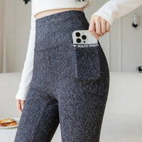 Leggings for Women UK High Waist Gym with Shaping Control and Butt Lift, Sculpting Denim Look Design for Workout, Plus Size
