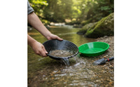 6 Pieces Panning Basin with Sieve Portable Gold Panning Set Compact Bouteille D'aspiration for Hobbyists