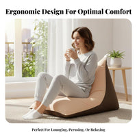Adaptable Lounger Comfortable Pyramid-Shaped Lounger Skingentle Lounge Pillow for Adults, Students, Living Room, Lounge Area, Perusing Corner