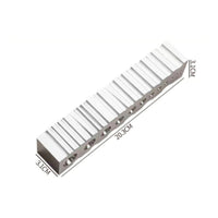 Jewelry Forming Mold Block Hardened Steel Metal Forming Block with Grooves Tool Machined Heavy-Duty for Jewelers, Metalworking