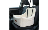 Pet Carrier Portable Dog Car Carrier Raised Design Quilted Dog Seat for Road Trips