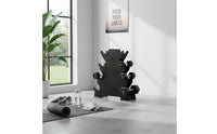Space Saving 3-Tier Dumbbell Stand Stable Design Hand Weight Storage Rack for Home Gym