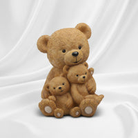 Heartwarming Design Bear Family Statue Meaningful Gift Bear Family Figurine Versatile Home Decor for Families, Nursery, Mantelpiece, Bedroom