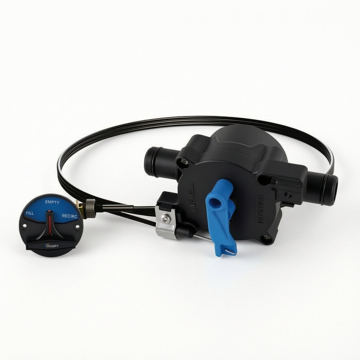 Aquatic Reservoir Waterways Component with Cable Resistant Waterways Control Component Quick-Connection for Anglers
