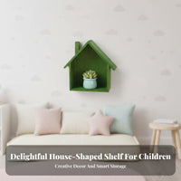 Cute Design House-Shaped Cubby Decorative House-Shaped Cubby Set Space-Saving surface Decoration Minimalist design & aesthetic for Nursery School educators, Collectors, Kindergarten, kid's Room, Playroom, Retail shop