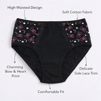 Underwear Women High Waisted Knickers with Soft Rayon Blend, Postpartum and Maternity Pants for Full Coverage, Ladies Packs