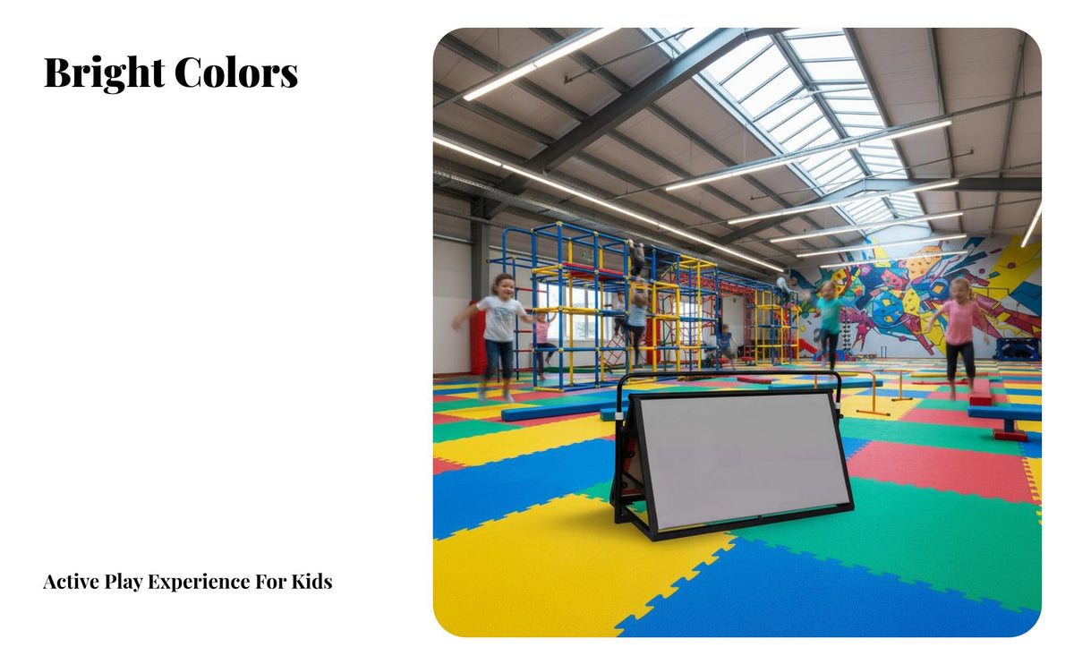 9 Pieces Kids Parkour Training Set Thickened Padding children's Physical Fitness Obstacle Course Develops Motor Skills for Preschool, Schools, Daycare