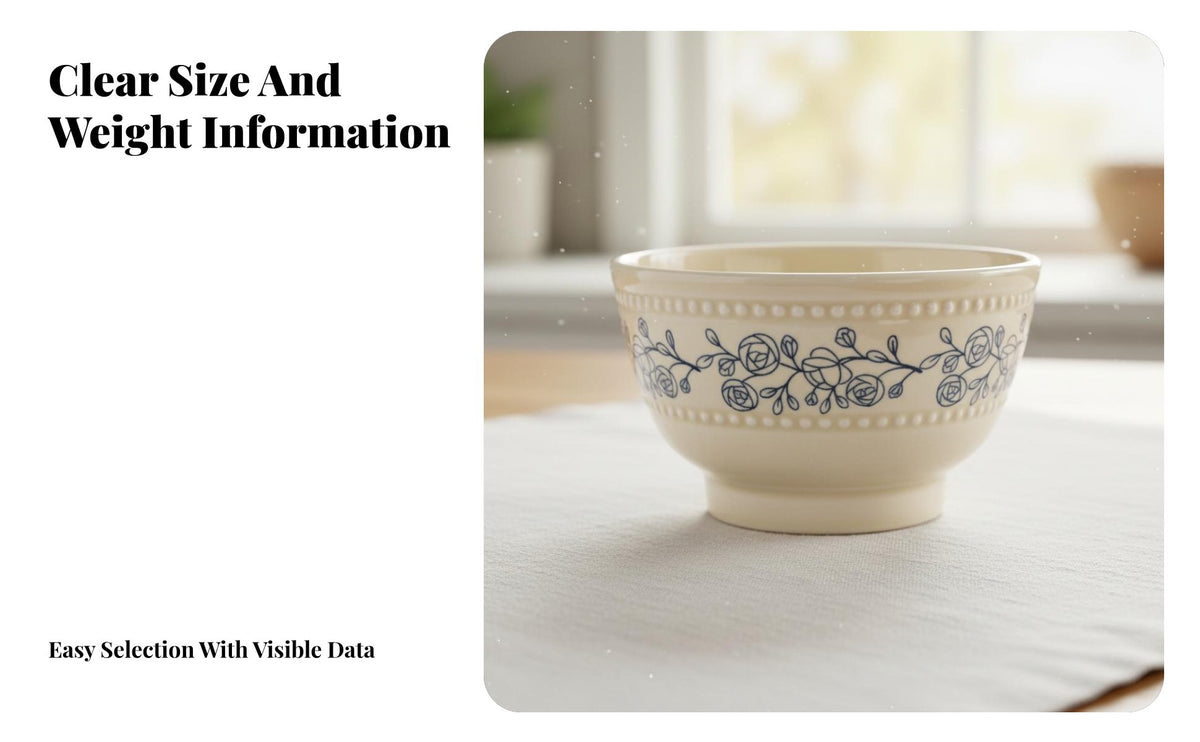 French Vintage Ceramic Dinnerware Set, Floral Underglaze Bowl Plate Chopsticks, Home Tableware for Housewarming Adults