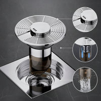 Floor Drain Insert with Backflow Preventer All-Copper for Bathroom, Homeowners