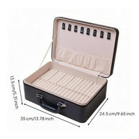 40 Slot Bracelet Case PU Leather Sturdy Construction Bracelet Organizer Securing Display