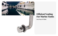 16mm Hull Air Outlet Stainless Steel Boat Vent Ocean Air Vent Anti-Rust Yacht Exhaust Fitting Long-Lasting