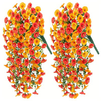 Artificial Morning Blossom Vine No Maintenance Fake Hanging Flower Textile Foliage Bloom & Stem for Patio, Balcony