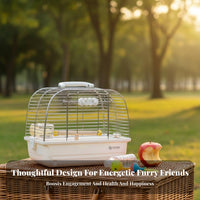 Sturdy Parrot Outing Enclosure See-Through View Portable Bird Travel Enclosure Ventilated Parrot Travel Carrier Easy to Clean for Car Trips, Outdoor Activities, Vet Visits, Shopping