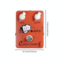 Classic Sound Electric Guitar Effects Pedal Compact Design Single Effect Pedal True Bypass Guitar Stompbox Lightweight for Guitarists, Musicians, Live Performance, Studio Recording, Music Practice