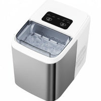 Energy Saving Portable Ice Producer Machine Self-Cleaning Function Countertop Ice Producer Quiet Operation Kitchen Appliance Transparent Window for Office