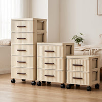 Drawer Nightstand with Storage Shelf for Bedroom