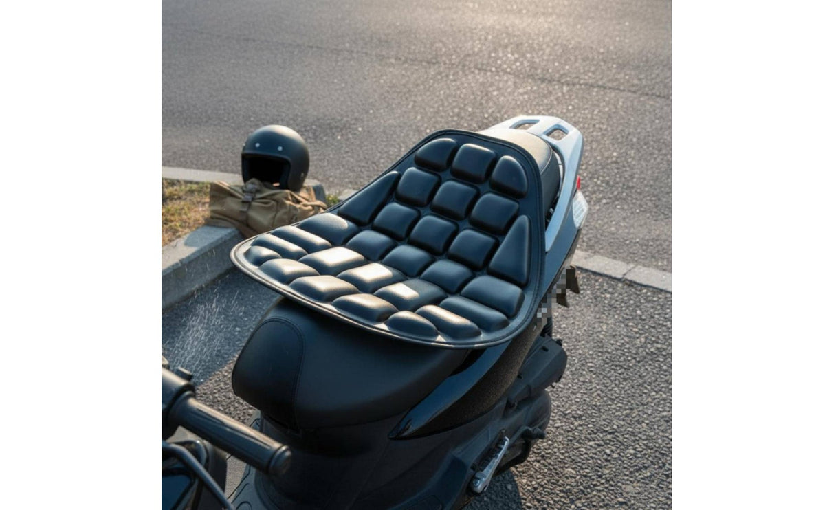 Motorcycle Seat Pad Waterproof Motorbike Seat Pad Sunproof Vehicle Accessory for Riders, Travel, Commuting, Outdoor