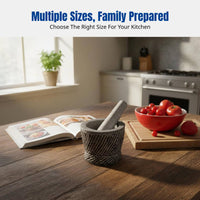 Stone grinding bowl and pestle, manual garlic crusher, home medicine grinding tool, multiple size options