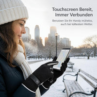 Men's Suede Winter Gloves - Thermal, Touchscreen, Windproof, Non-Slip for Outdoor Cycling