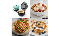 4-Inch Waffle Bowl Maker with Nonstick Plates Compact Waffle Bowl Maker Electric Appliance Countertop for Home Cooks, Families, Breakfast, Brunch, Kitchen