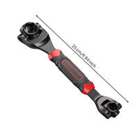 Swivel Head Wrench Swiveling Multifunction Wrench Long-Handle Spanner for Mechanics, Garage, Workshop