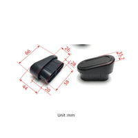 Furniture Accessory Elliptical Tube Plug Smooth Oval Tube Plug Easy Install Matte Finish Floor Protection for Fitness Equipment