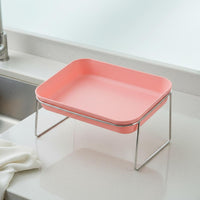Rectangular Pet Bowl Ergonomic Design PP Bowl Insert Complimentary