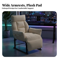 Lumbar cushion Reclining Office Chair with Footrest Highspinal Ergonomic Recliner with Footrest Adjustable Headrest Seating Furniture Safety approved for video game enthusiasts, Students, distant Workers, Studying, Study Room, Bedroom, resting