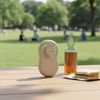 5 Speed Settings Mini Pocket Fan Lightweight USB Rechargeable Fan Fast Charging Powerful Airflow for Travelers, Commuters, Students, Outdoor, Travel, Office, Desk