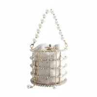 Glittery Velvet Evening Pouch Bag Party Ready Pearl Handle Pouch Bag Formal Design for Women, Banquet, Wedding