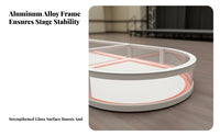 LED Glass Stage Remote Controlled Illuminated Walkway Stage Modular Design Reinforced Glass Display Stage for Fashion Shows, Nightclubs, Hotel Lobbies
