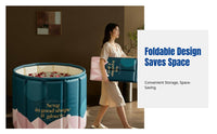 Foldable Bath Tub, Large Capacity, Home Spa, Insulated, Comfortable Sitting, Suitable for Adults and Children, Random Design