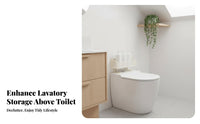 Over the Toilet Storage Rack Space-Saving Back of Toilet Organizer Flush Button Accessible Mesh Washroom Storage Basket for Apartments, Dorm Rooms