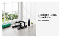 2 Pieces H-Shaped Press-up Stand Non-Slip Base Calisthenics Floor Handles Steel Parallettes Handles Comfortable Foam Grip