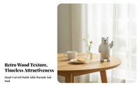 Hand-Carved Bear Statue Handcrafted House Decoration Distressed Finish Animal Sculpture for Home