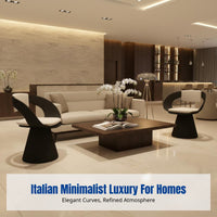 Italian Design Leisure Chair, Modern Minimalist Swivel Chair, Luxury Accent for Living Room, Leather Upholstery, Sturdy Wood
