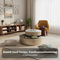 Modern Minimalist design cumulusShaped Nesting Table Set Space-Saving Living Room Furniture Rounded Corners Accent Tables Easy to Clean for Apartment Dwellers, Decor fans, Interior Designers, Lounge Area, Home Office, Bedroom