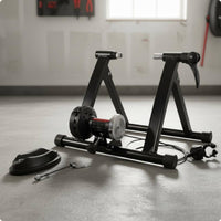 Indoor Cycle Training Stand Compact Cycle Stand Black Metal Exercise Equipment