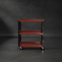 Rolling Tool Utility-Trolley-Tier Mobile Storage Cart Versatile for Garage